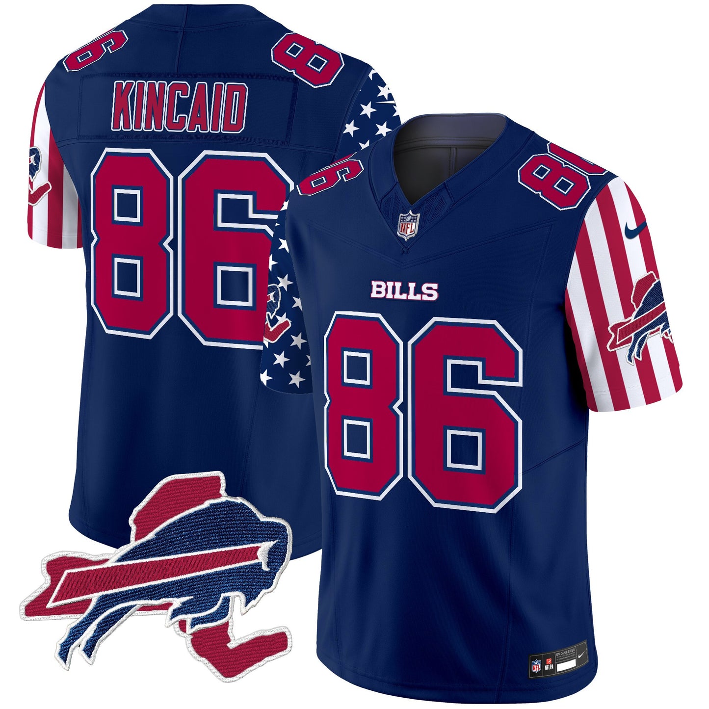 Men's Bills American Style Vapor Limited Jersey V2 - All Stitched
