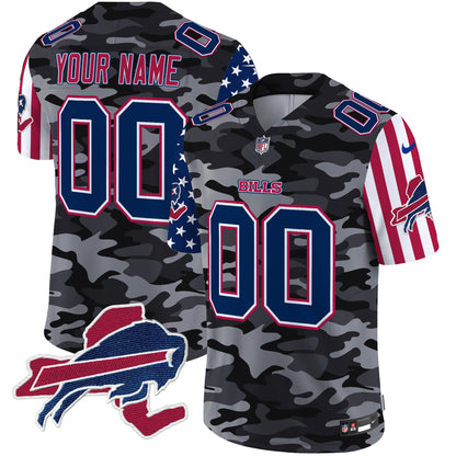 Bills American Style Vapor Limited Custom Jersey V2 - All Stitched