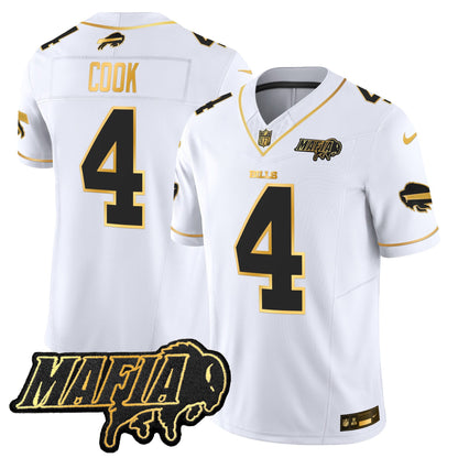 Buffalo Bills 2024 Bills Mafia Patch Gold Vapor Limited Jersey - All Stitched