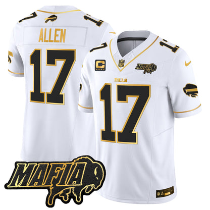 Buffalo Bills 2024 Bills Mafia Patch Gold Vapor Limited Jersey - All Stitched