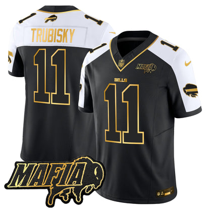 Buffalo Bills 2024 Bills Mafia Patch Gold Vapor Limited Jersey - All Stitched