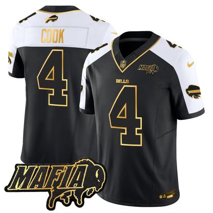 Buffalo Bills 2024 Bills Mafia Patch Gold Vapor Limited Jersey - All Stitched