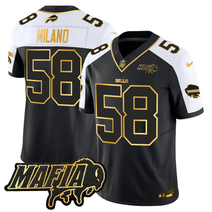 Buffalo Bills 2024 Bills Mafia Patch Gold Vapor Limited Jersey - All Stitched