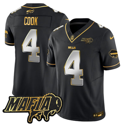 Buffalo Bills 2024 Bills Mafia Patch Gold Vapor Limited Jersey - All Stitched