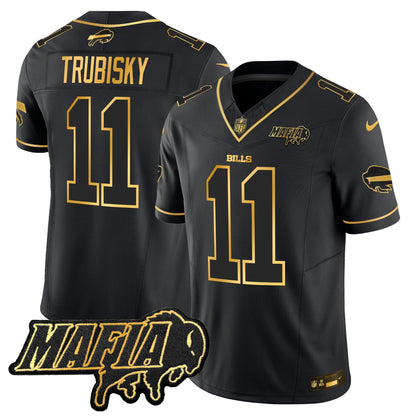 Buffalo Bills 2024 Bills Mafia Patch Gold Vapor Limited Jersey - All Stitched