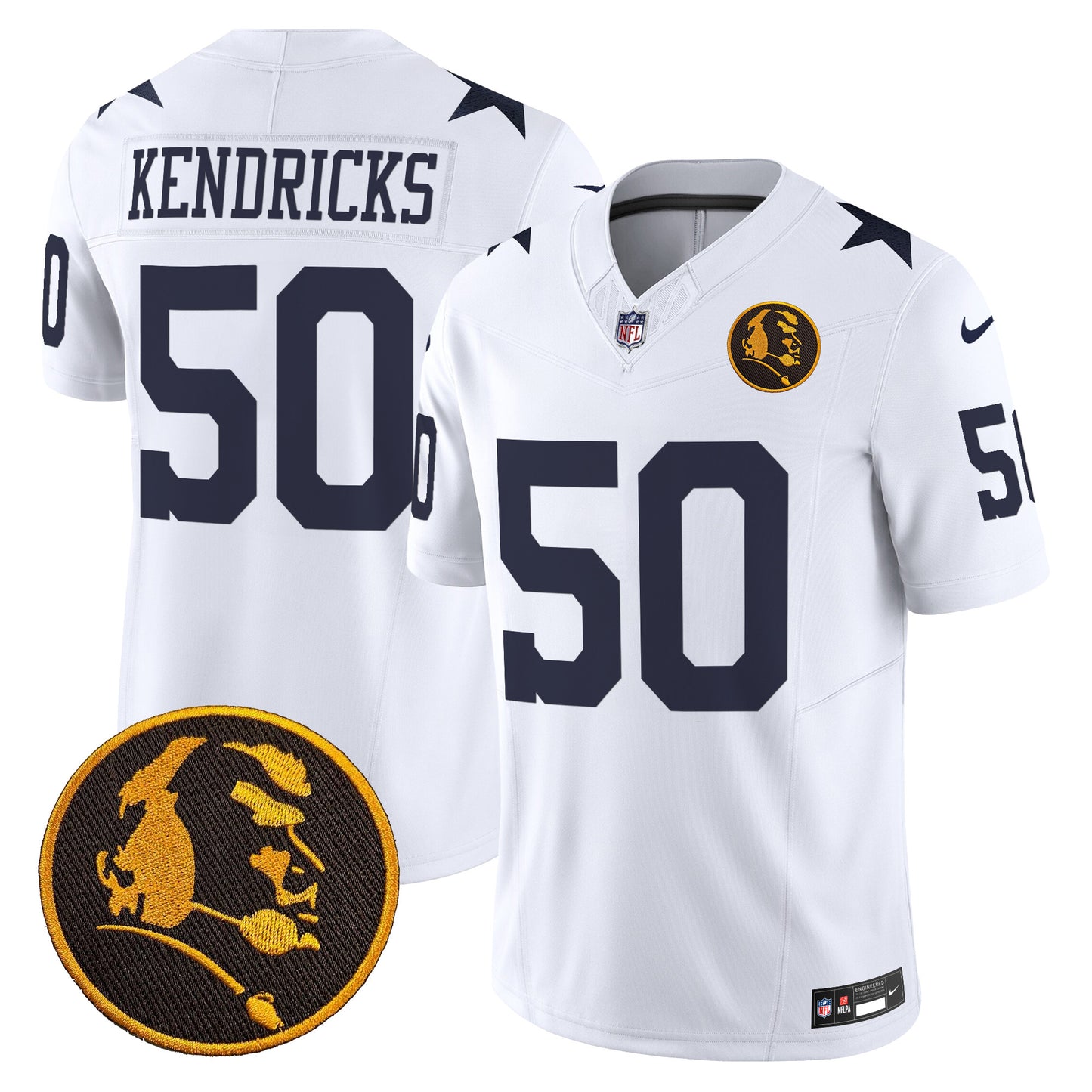 Men's Cowboys Texas & John Madden Patch Vapor Limited Jersey V2 - All Stitched