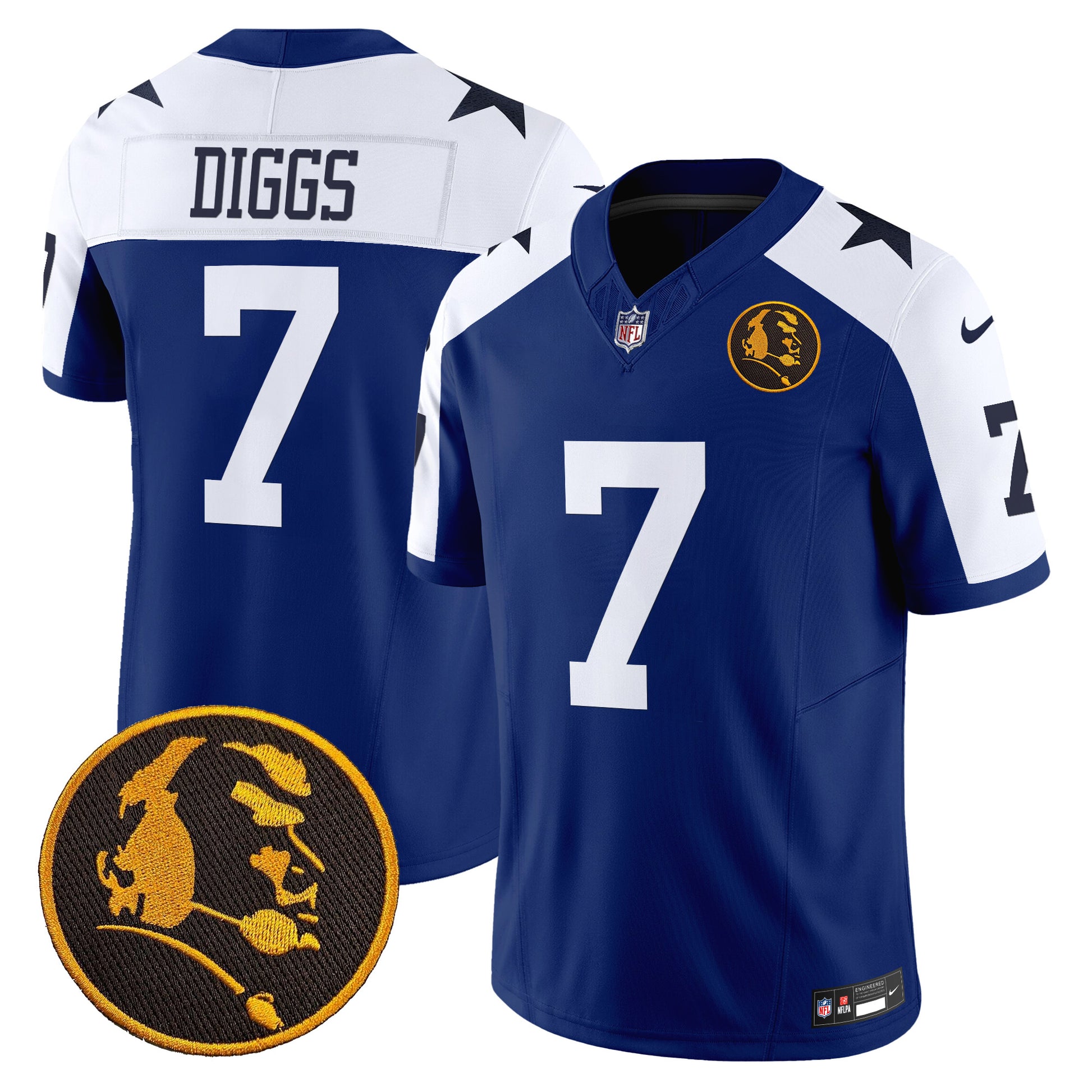 Men's Cowboys Texas & John Madden Patch Vapor Limited Jersey V2 - All Stitched