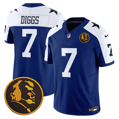 Men's Cowboys Texas & John Madden Patch Vapor Limited Jersey V2 - All Stitched