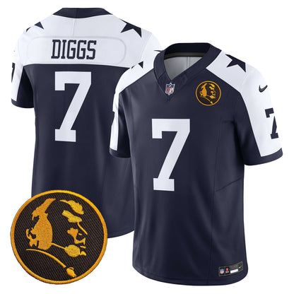 Men's Cowboys Texas & John Madden Patch Vapor Limited Jersey V2 - All Stitched