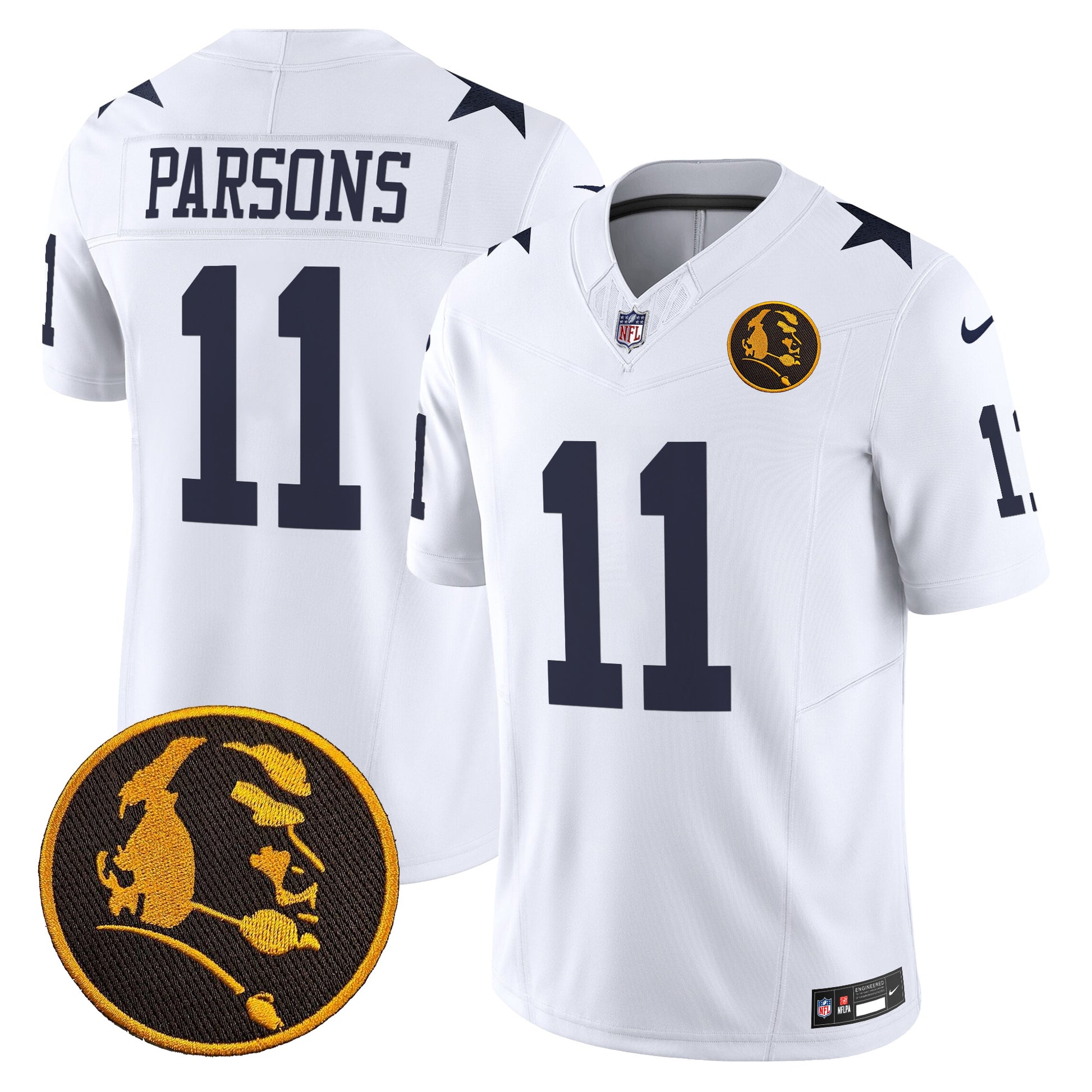 Men's Cowboys Texas & John Madden Patch Vapor Limited Jersey V2 - All Stitched