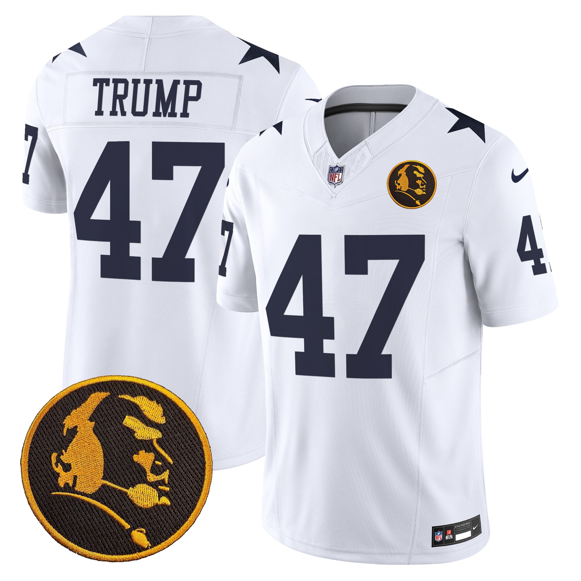 Men's Cowboys Texas & John Madden Patch Vapor Limited Jersey V2 - All Stitched