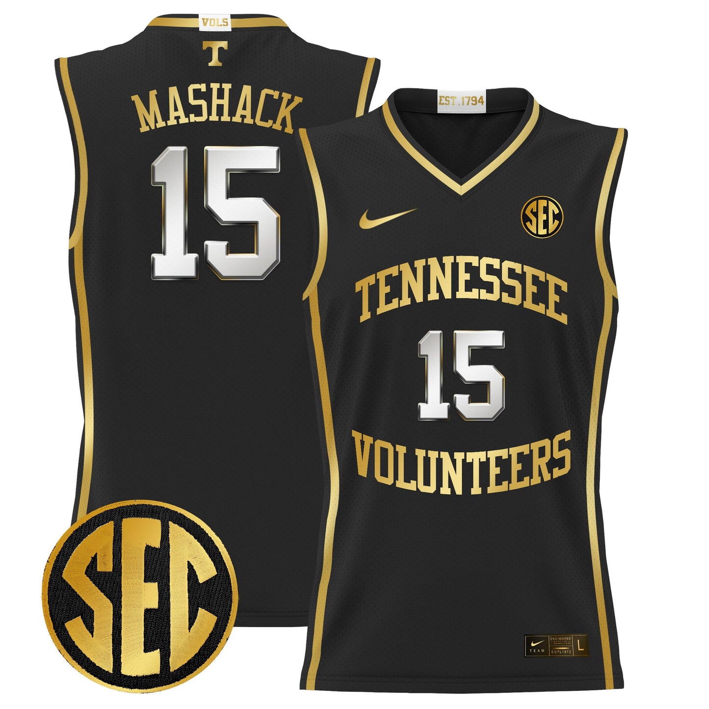 Tennessee Volunteers 2024 Lightweight Basketball Jersey - All Stitched