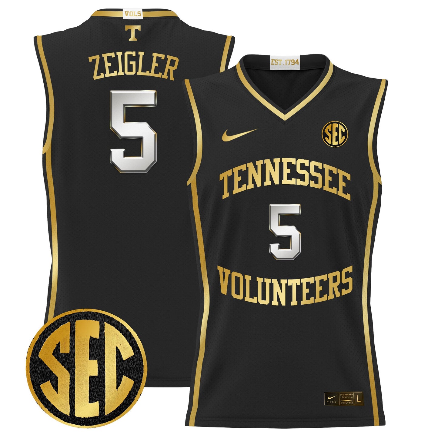 Tennessee Volunteers 2024 Lightweight Basketball Jersey - All Stitched