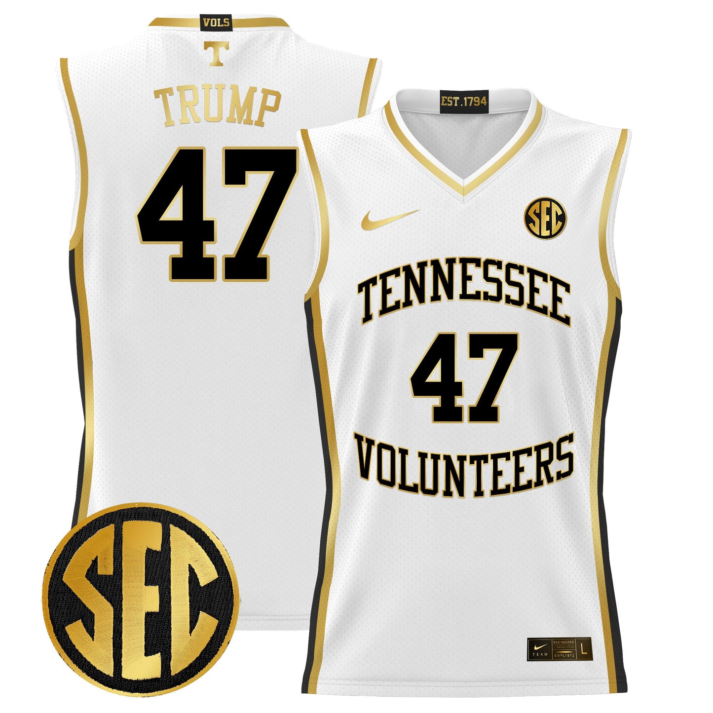 Tennessee Volunteers 2024 Lightweight Basketball Jersey - All Stitched