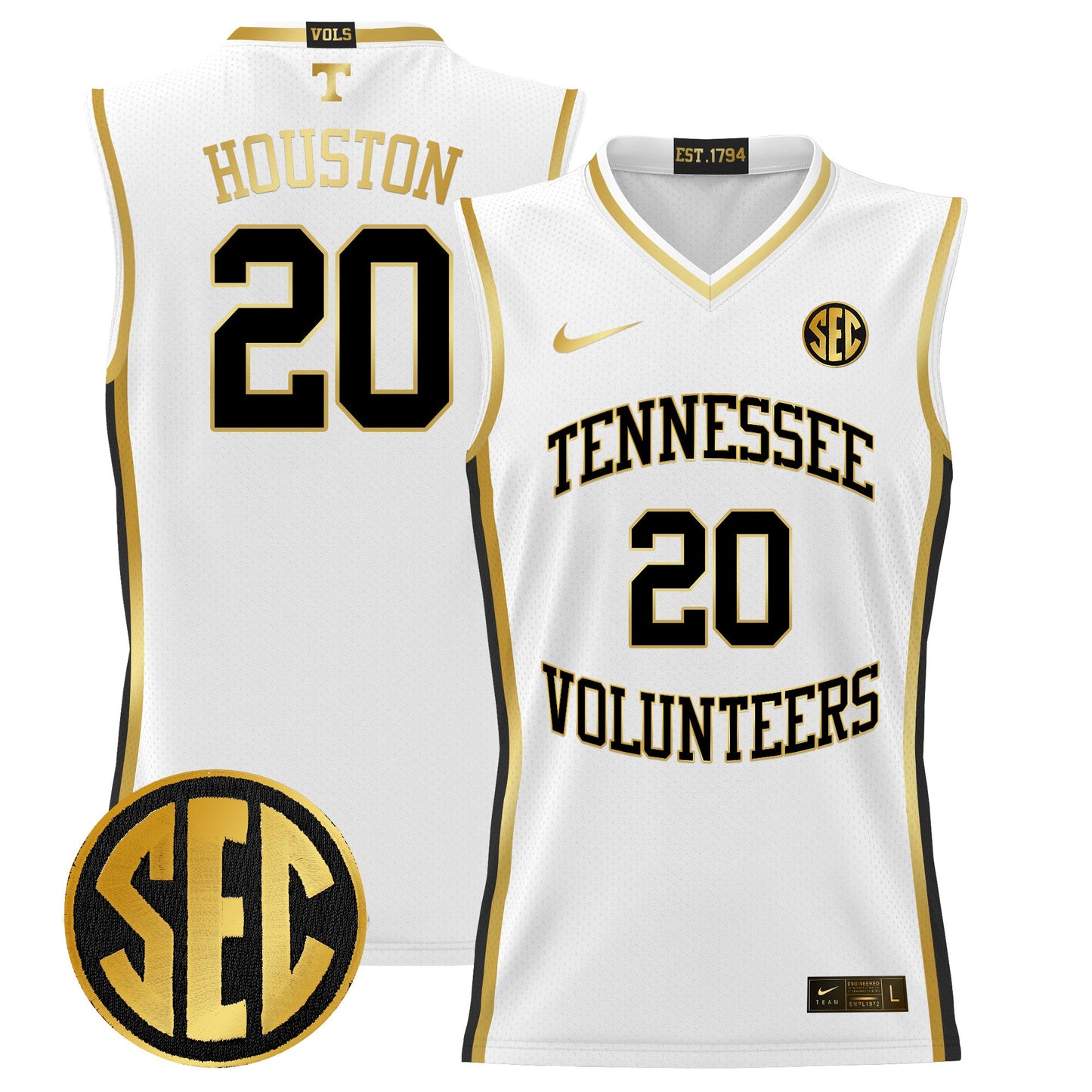 Tennessee Volunteers 2024 Lightweight Basketball Jersey - All Stitched