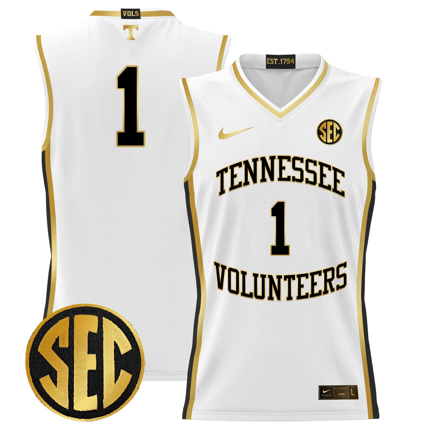 Tennessee Volunteers 2024 Lightweight Basketball Jersey - All Stitched
