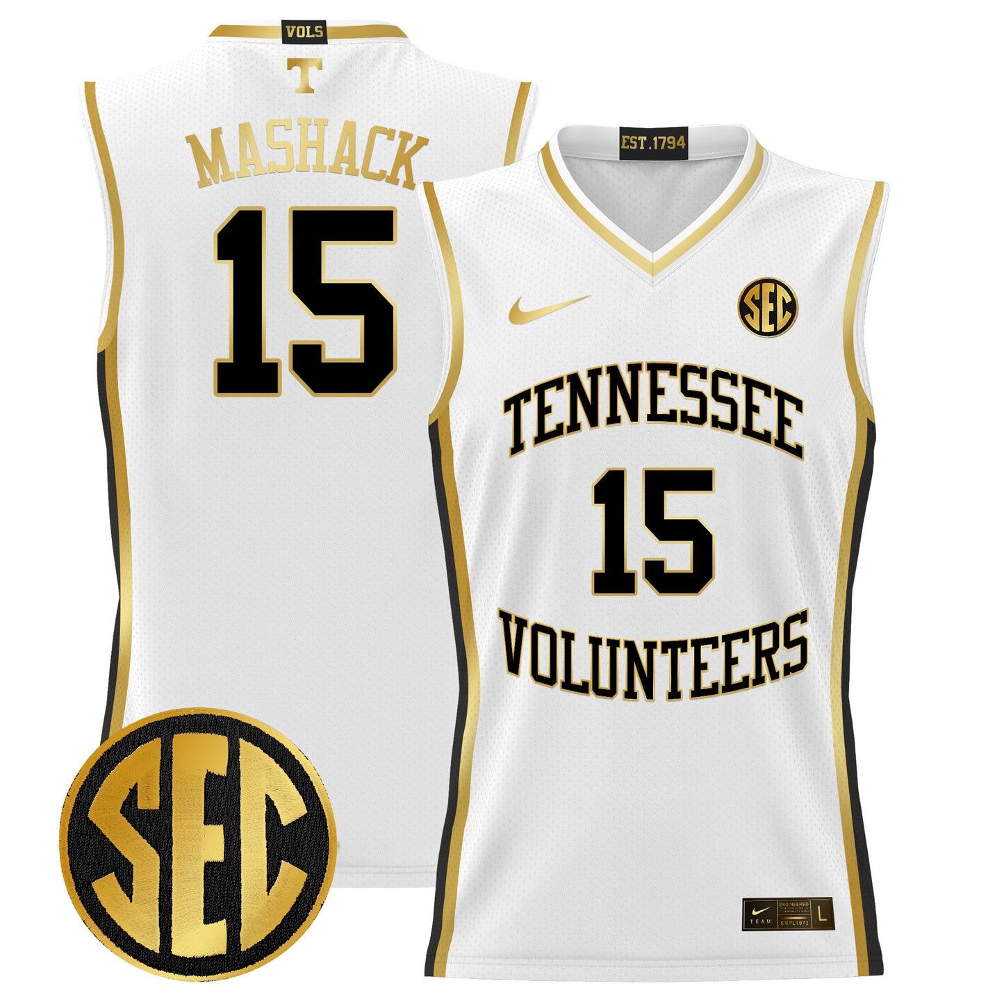 Tennessee Volunteers 2024 Lightweight Basketball Jersey - All Stitched