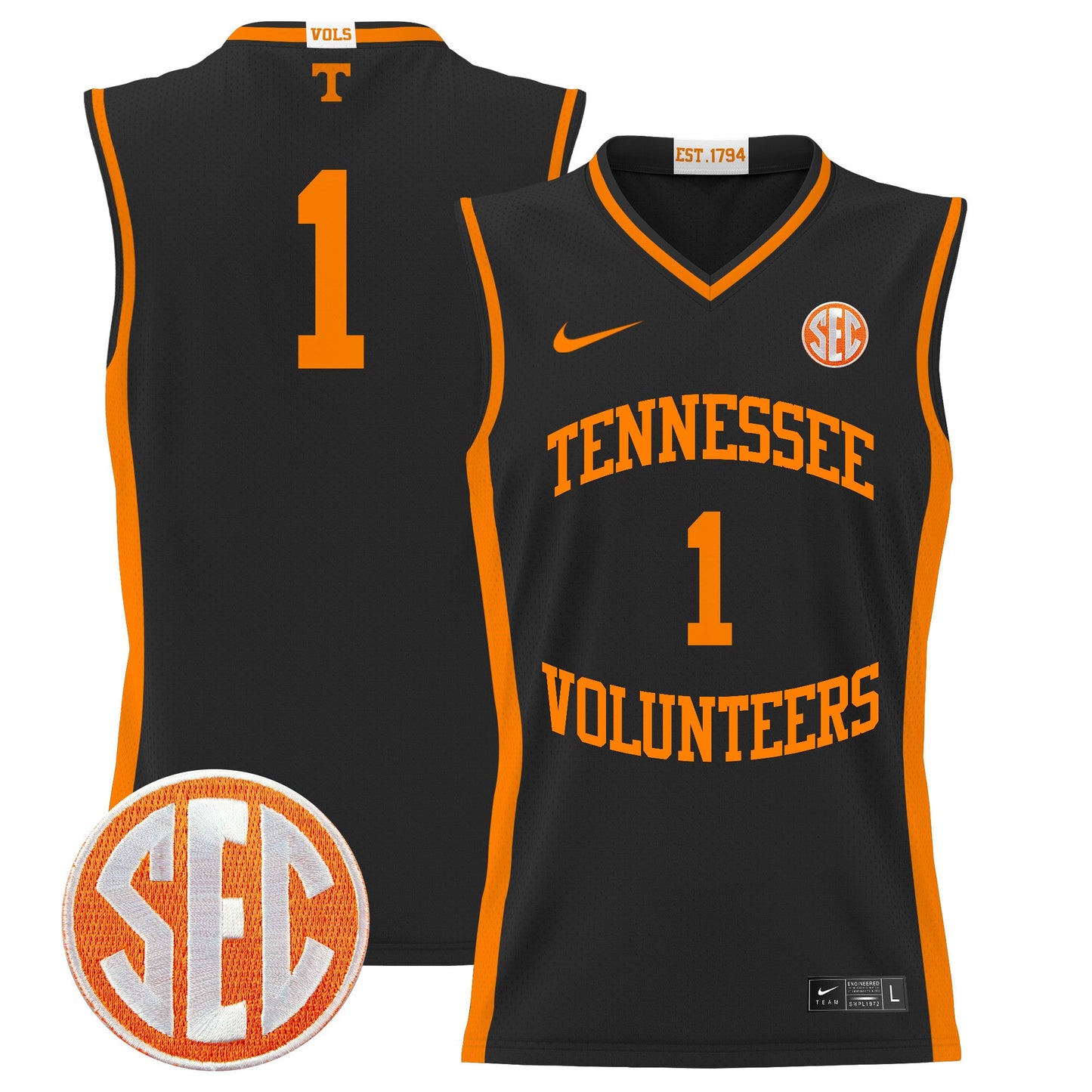 Tennessee Volunteers 2024 Lightweight Basketball Jersey - All Stitched