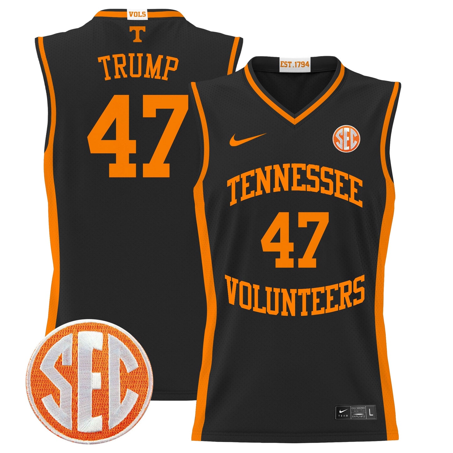 Tennessee Volunteers 2024 Lightweight Basketball Jersey - All Stitched