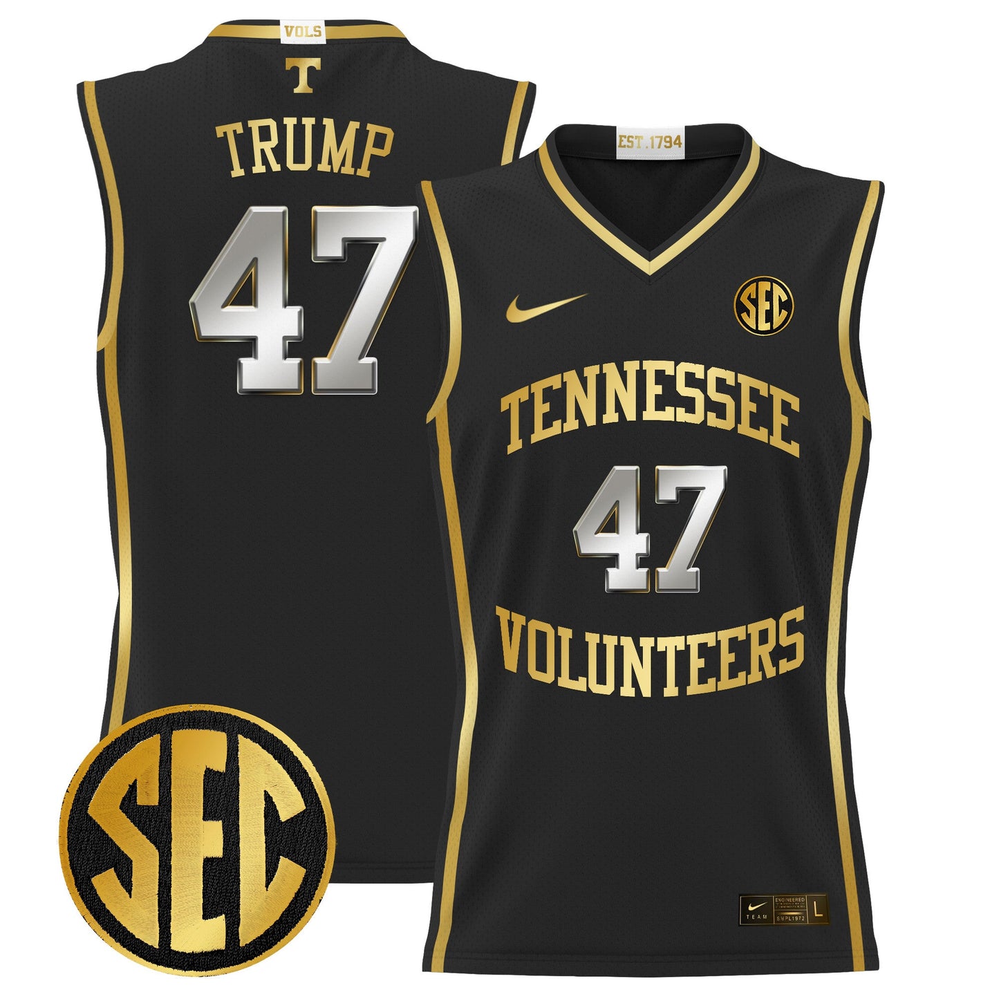 Tennessee Volunteers 2024 Lightweight Basketball Jersey - All Stitched