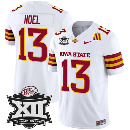 Iowa State 2024 Big 12 Championship Patch Vapor Limited Jersey - All Stitched