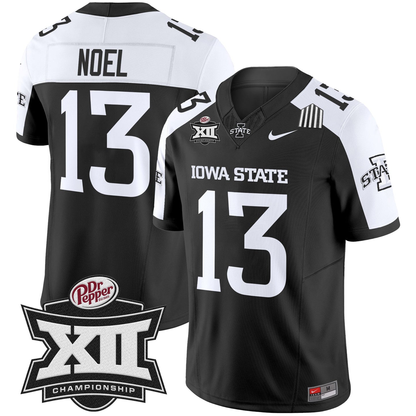 Iowa State 2024 Big 12 Championship Patch Vapor Limited Jersey - All Stitched