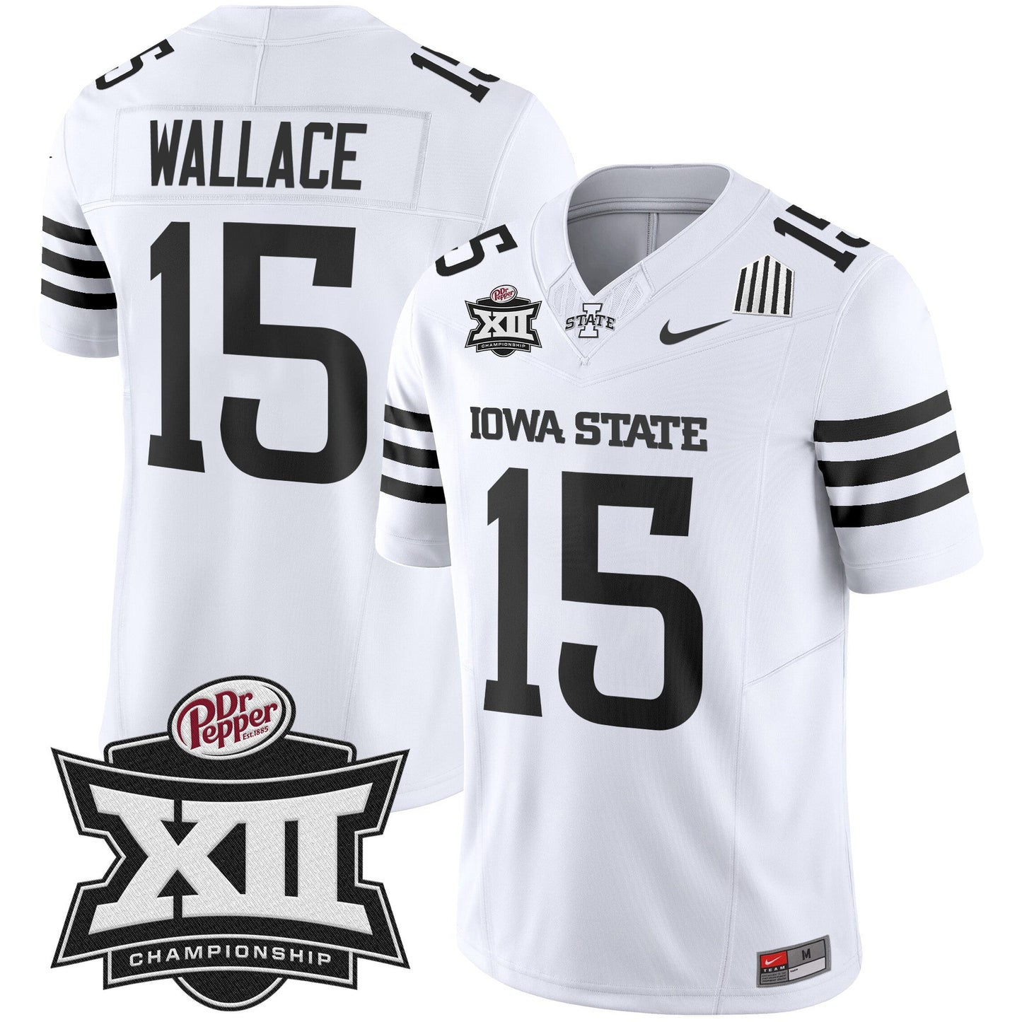 Iowa State 2024 Big 12 Championship Patch Vapor Limited Jersey - All Stitched