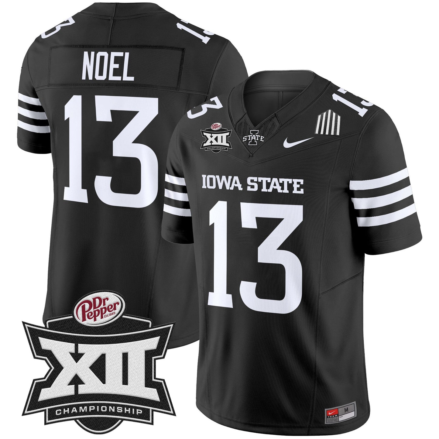 Iowa State 2024 Big 12 Championship Patch Vapor Limited Jersey - All Stitched