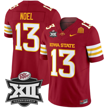 Iowa State 2024 Big 12 Championship Patch Vapor Limited Jersey - All Stitched