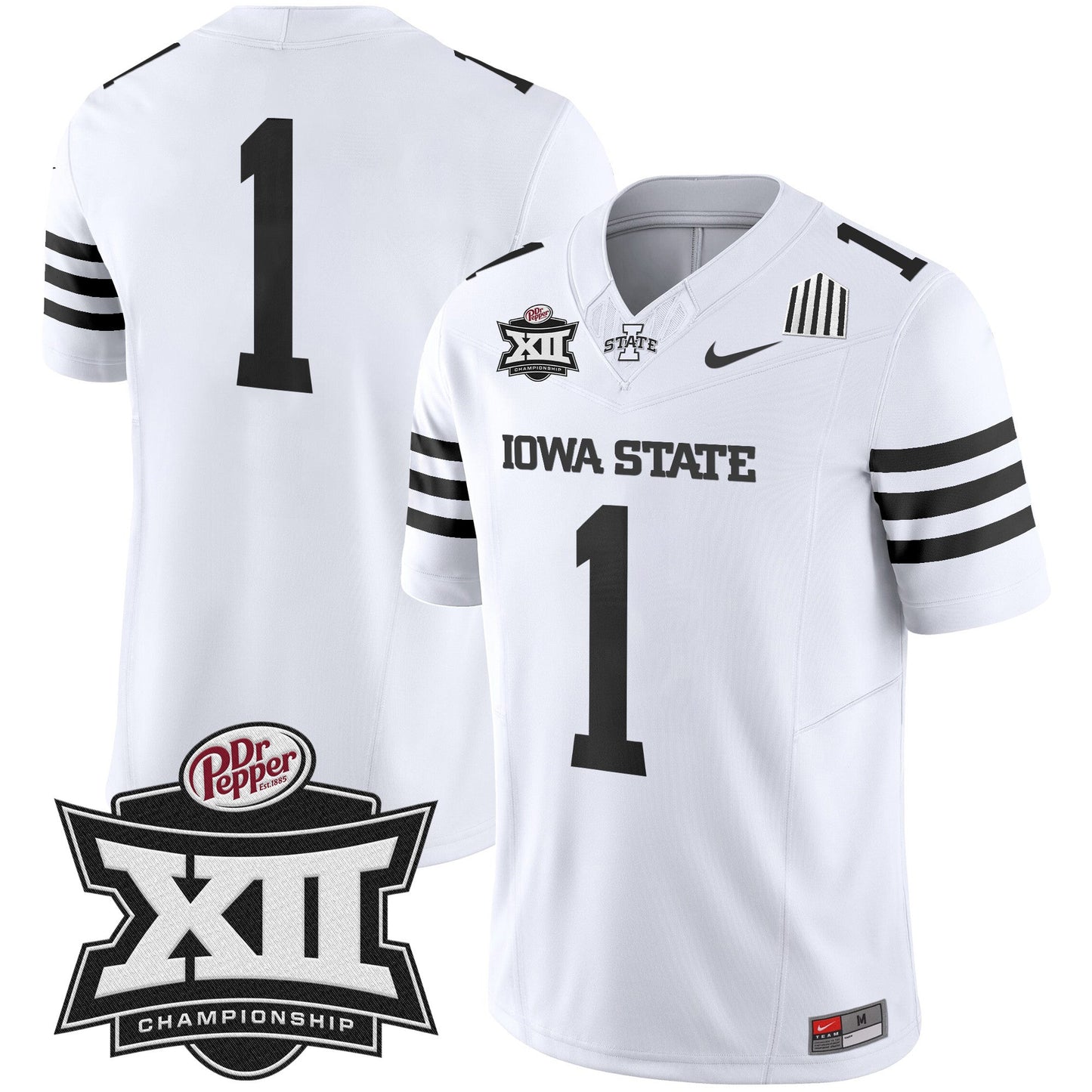 Iowa State 2024 Big 12 Championship Patch Vapor Limited Jersey - All Stitched