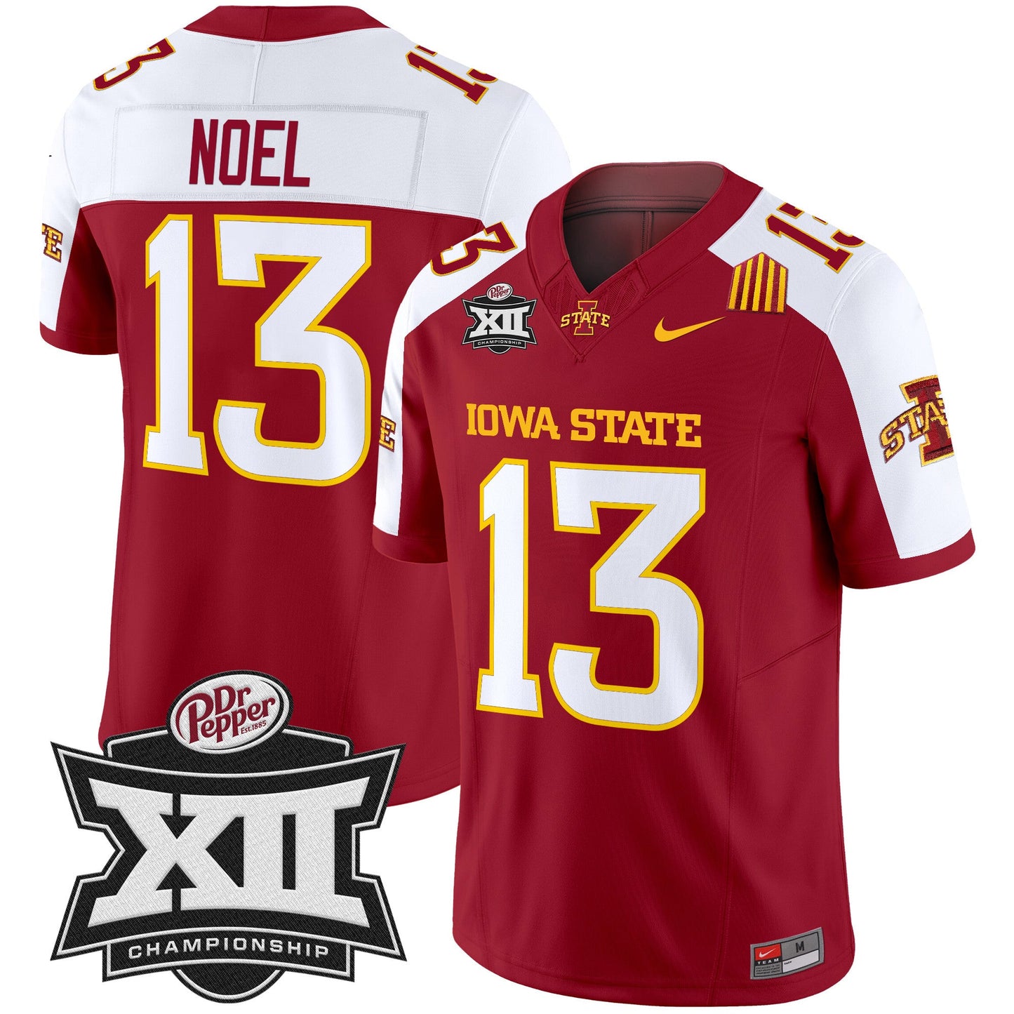 Iowa State 2024 Big 12 Championship Patch Vapor Limited Jersey - All Stitched