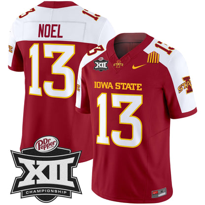 Iowa State 2024 Big 12 Championship Patch Vapor Limited Jersey - All Stitched