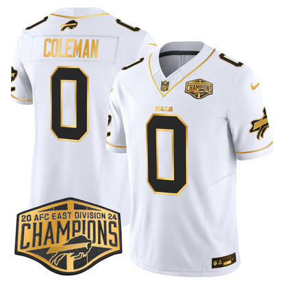 Bills 2024 AFC East Division Champions Gold Vapor Limited Jersey - All Stitched