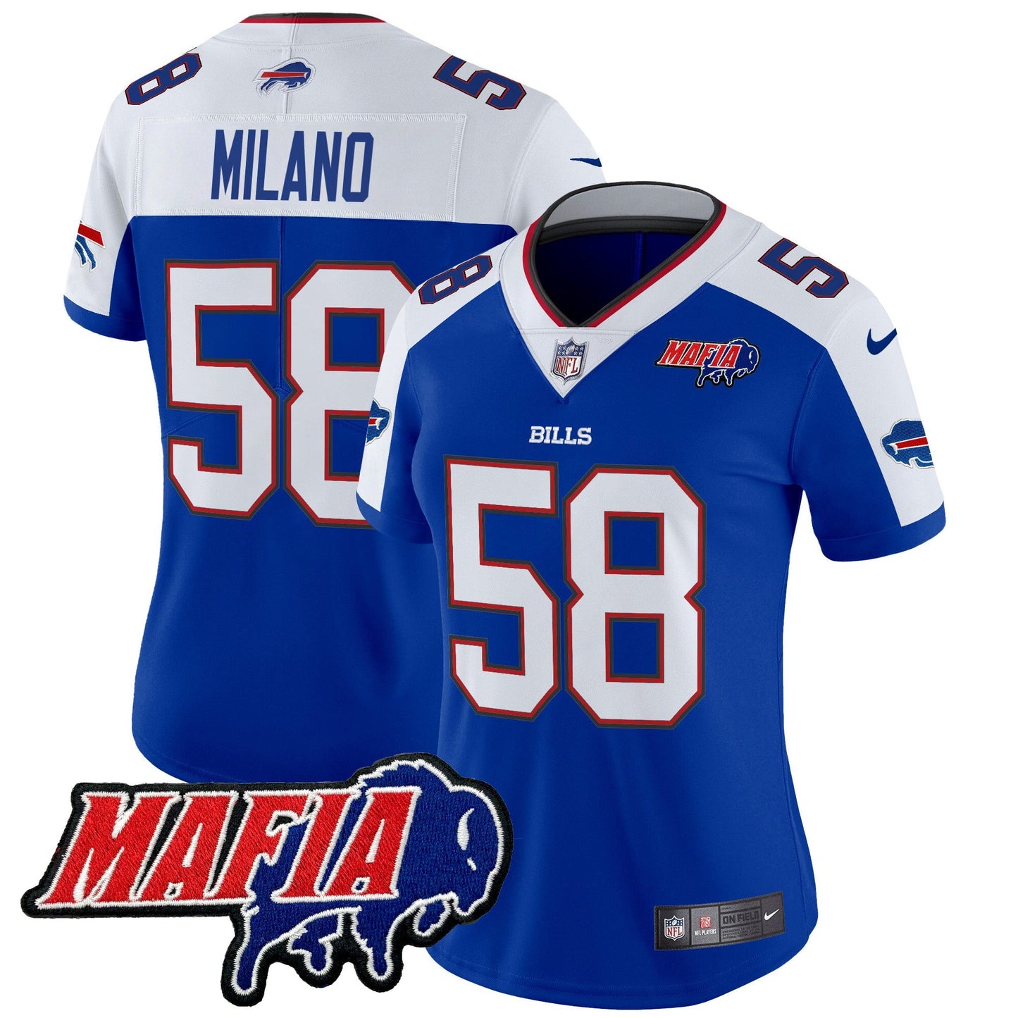 Women's Buffalo Bills 2024 Bills Mafia Patch Vapor Limited Jersey - All Stitched