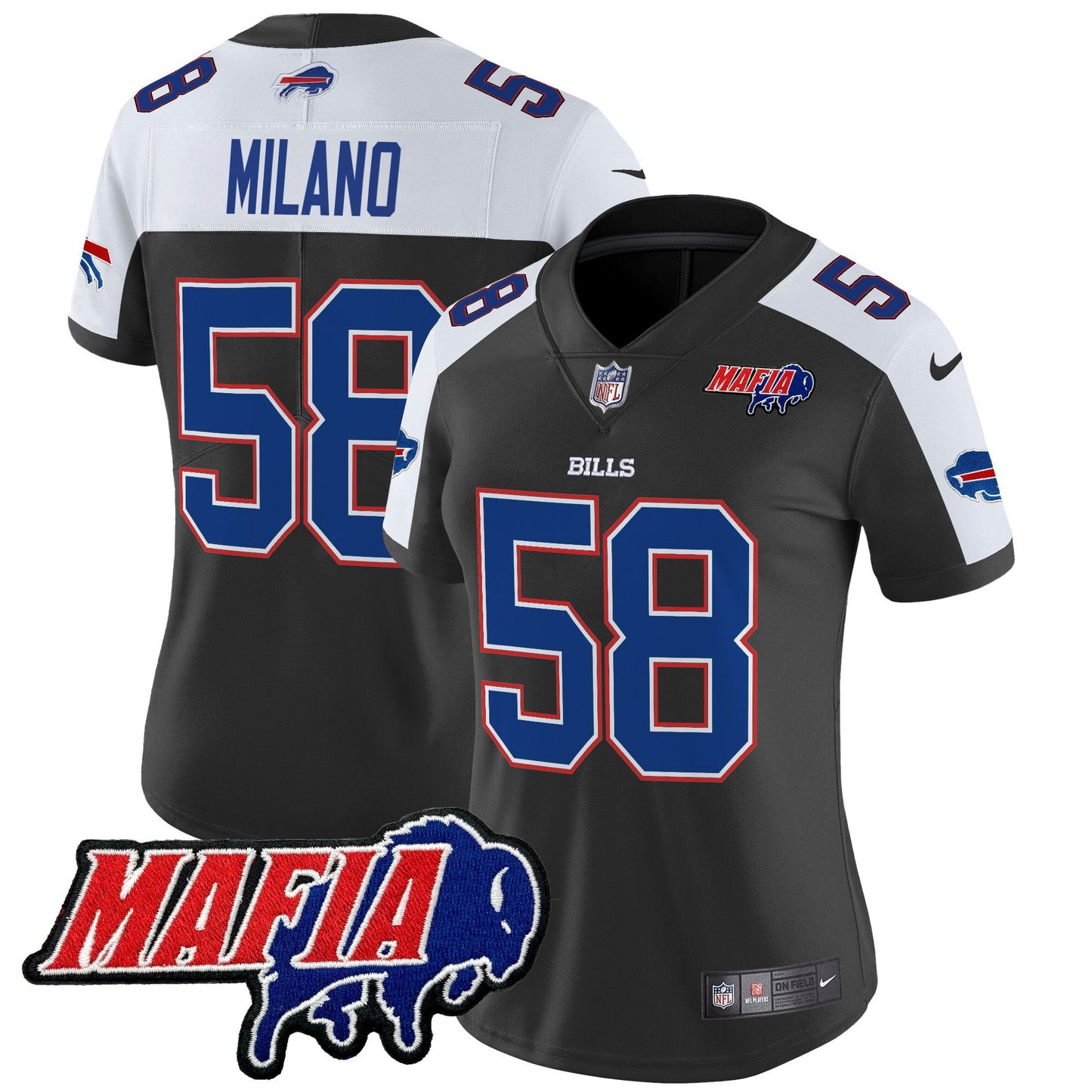 Women's Buffalo Bills 2024 Bills Mafia Patch Vapor Limited Jersey - All Stitched