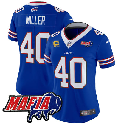 Women's Buffalo Bills 2024 Bills Mafia Patch Vapor Limited Jersey - All Stitched