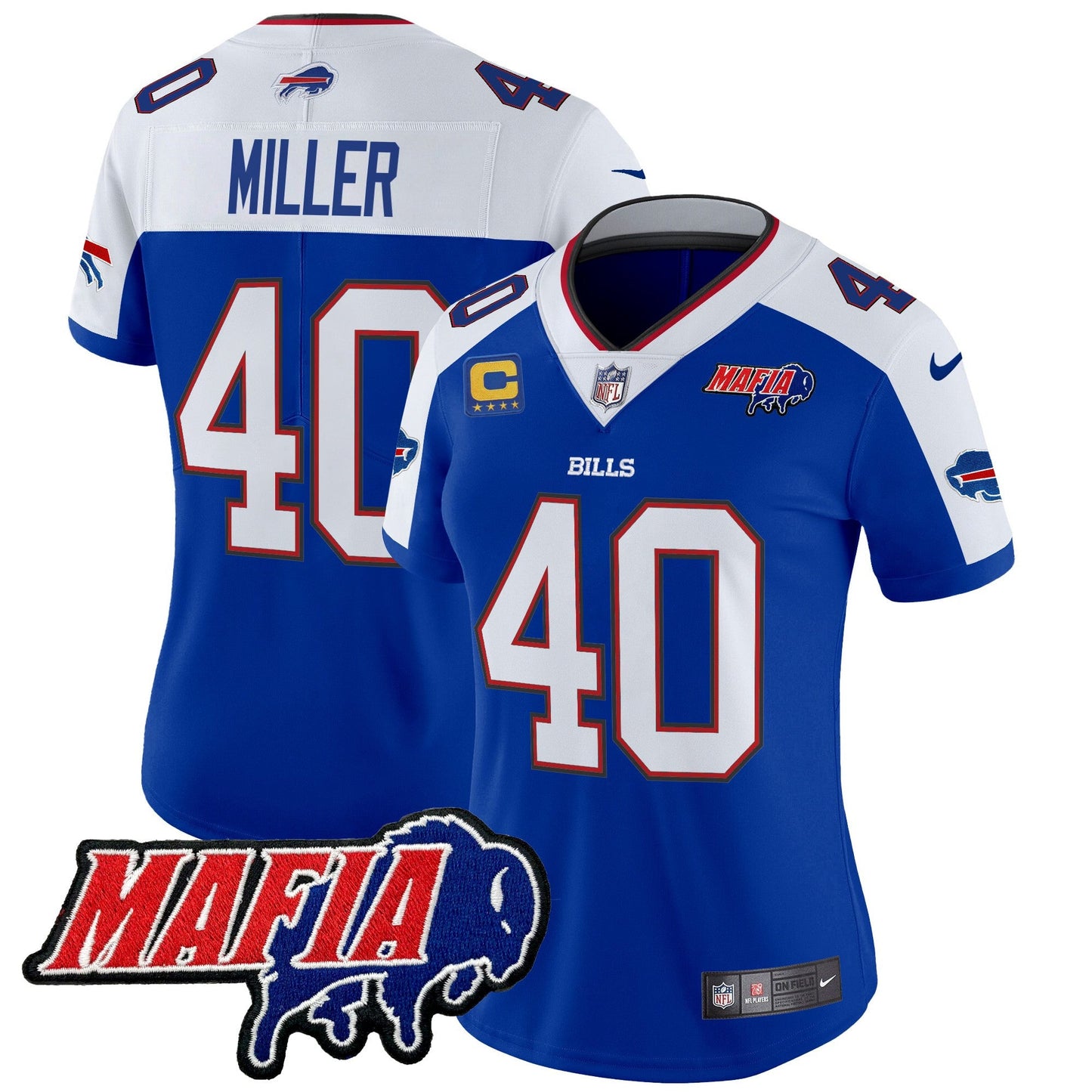 Women's Buffalo Bills 2024 Bills Mafia Patch Vapor Limited Jersey - All Stitched
