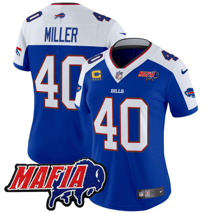 Women's Buffalo Bills 2024 Bills Mafia Patch Vapor Limited Jersey - All Stitched