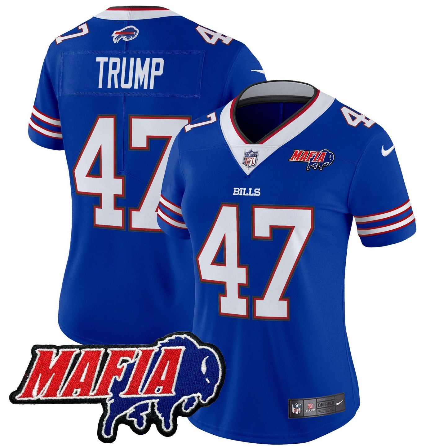 Women's Buffalo Bills 2024 Bills Mafia Patch Vapor Limited Jersey - All Stitched