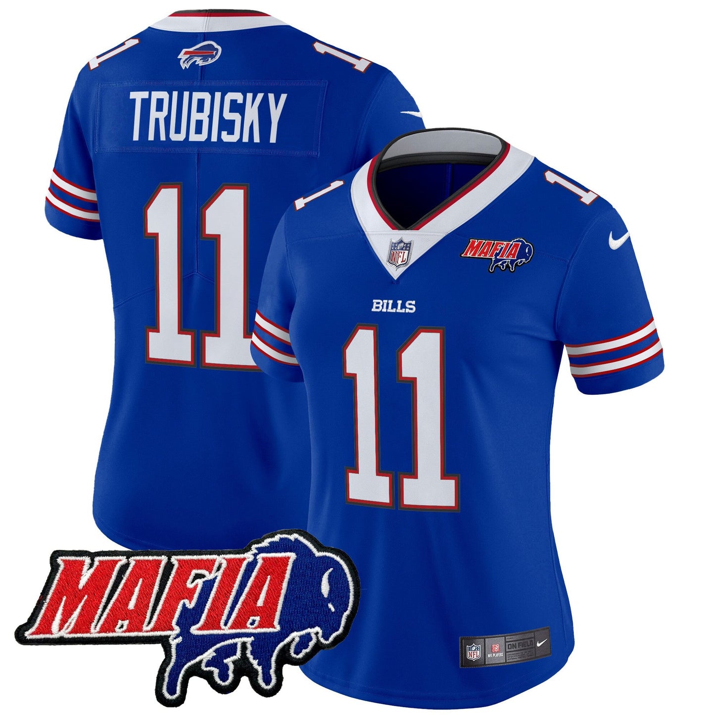Women's Buffalo Bills 2024 Bills Mafia Patch Vapor Limited Jersey - All Stitched