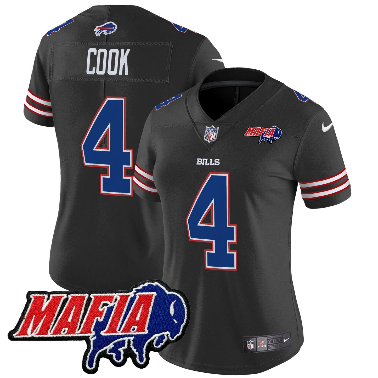 Women's Buffalo Bills 2024 Bills Mafia Patch Vapor Limited Jersey - All Stitched