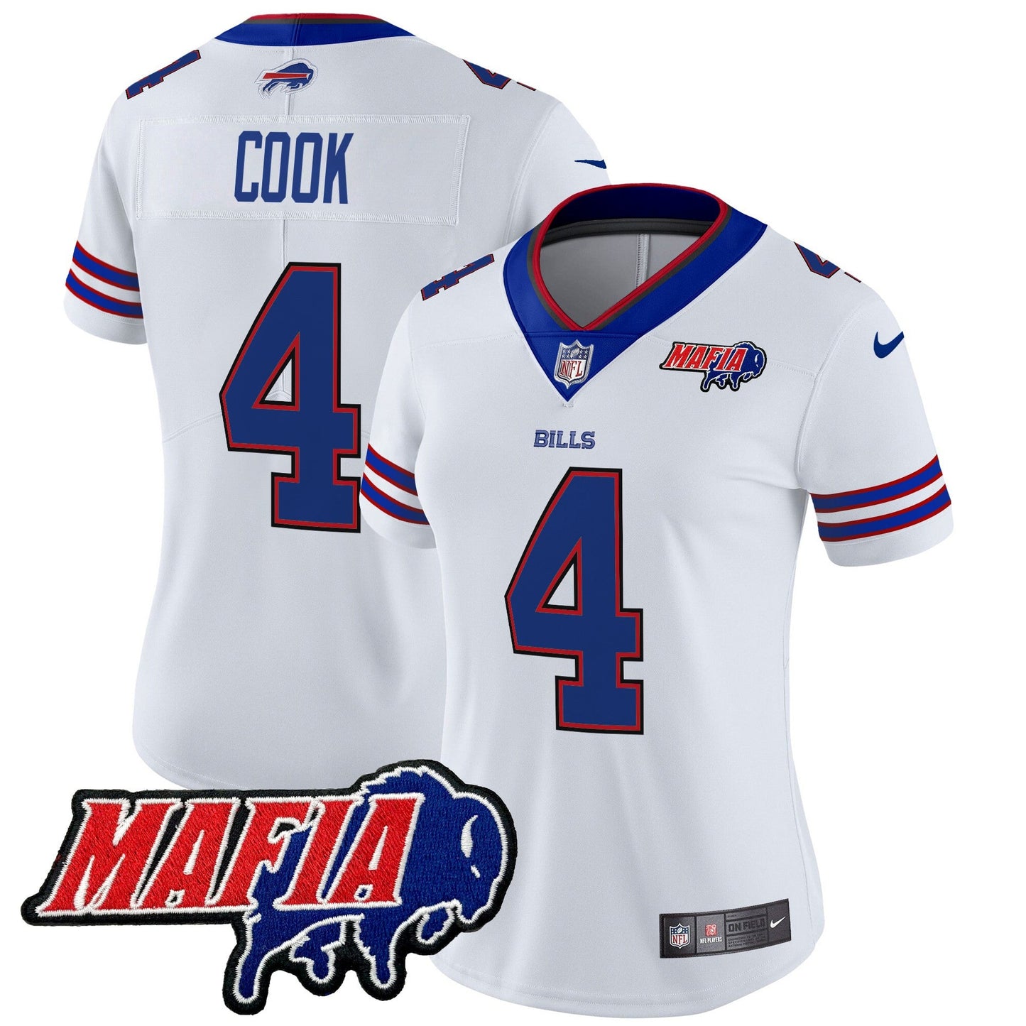 Women's Buffalo Bills 2024 Bills Mafia Patch Vapor Limited Jersey - All Stitched