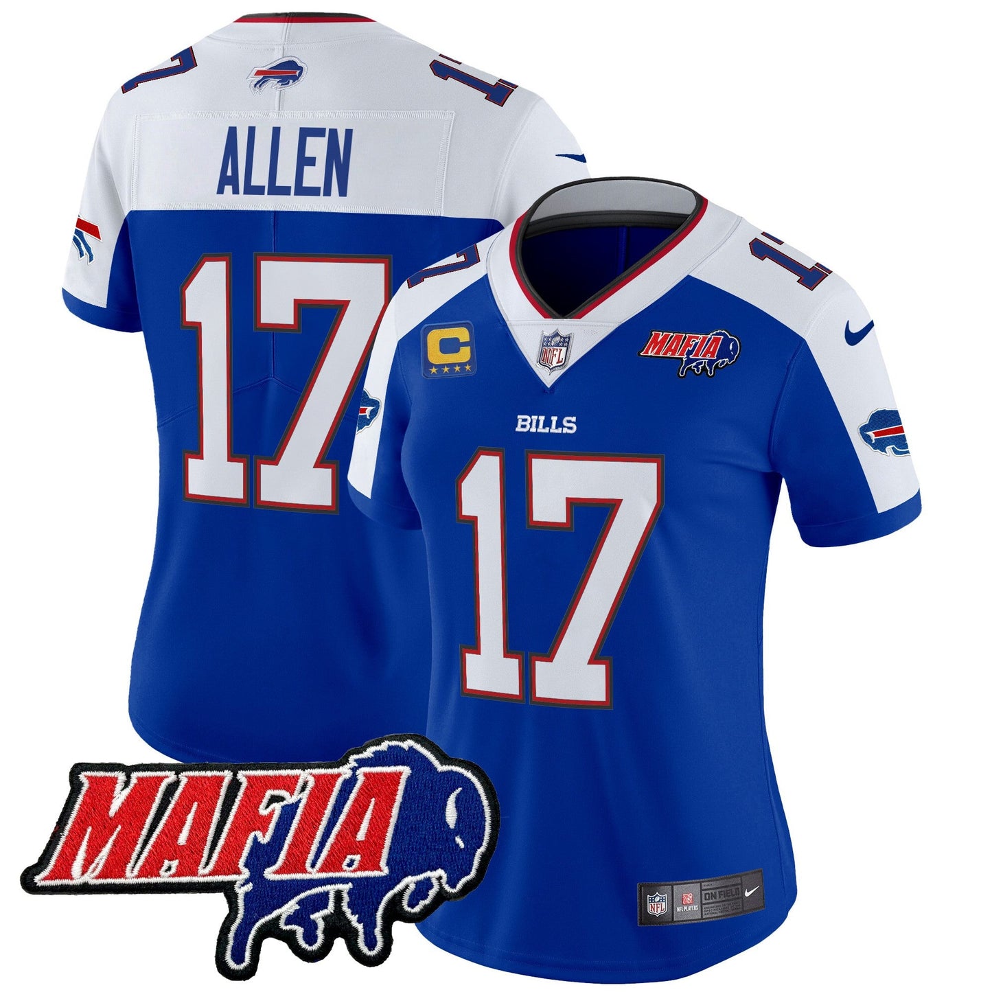 Women's Buffalo Bills 2024 Bills Mafia Patch Vapor Limited Jersey - All Stitched
