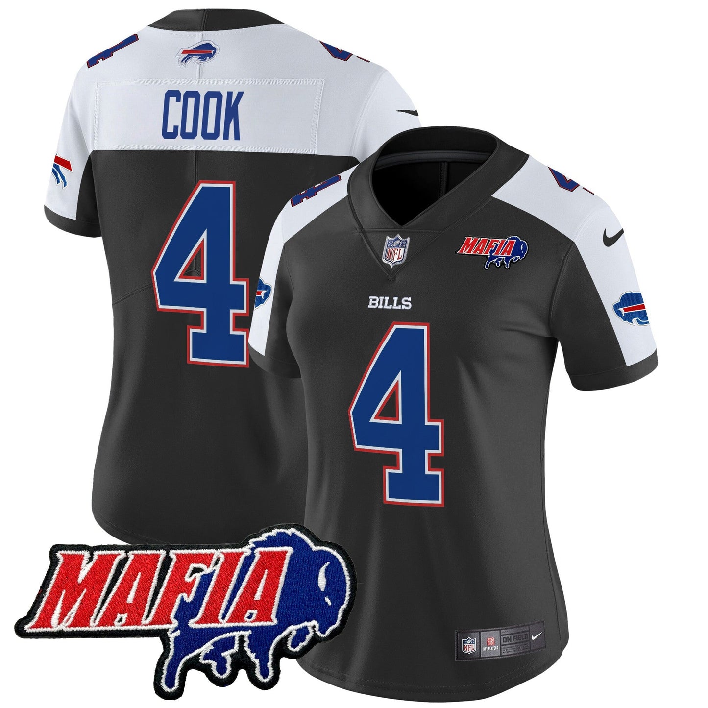 Women's Buffalo Bills 2024 Bills Mafia Patch Vapor Limited Jersey - All Stitched
