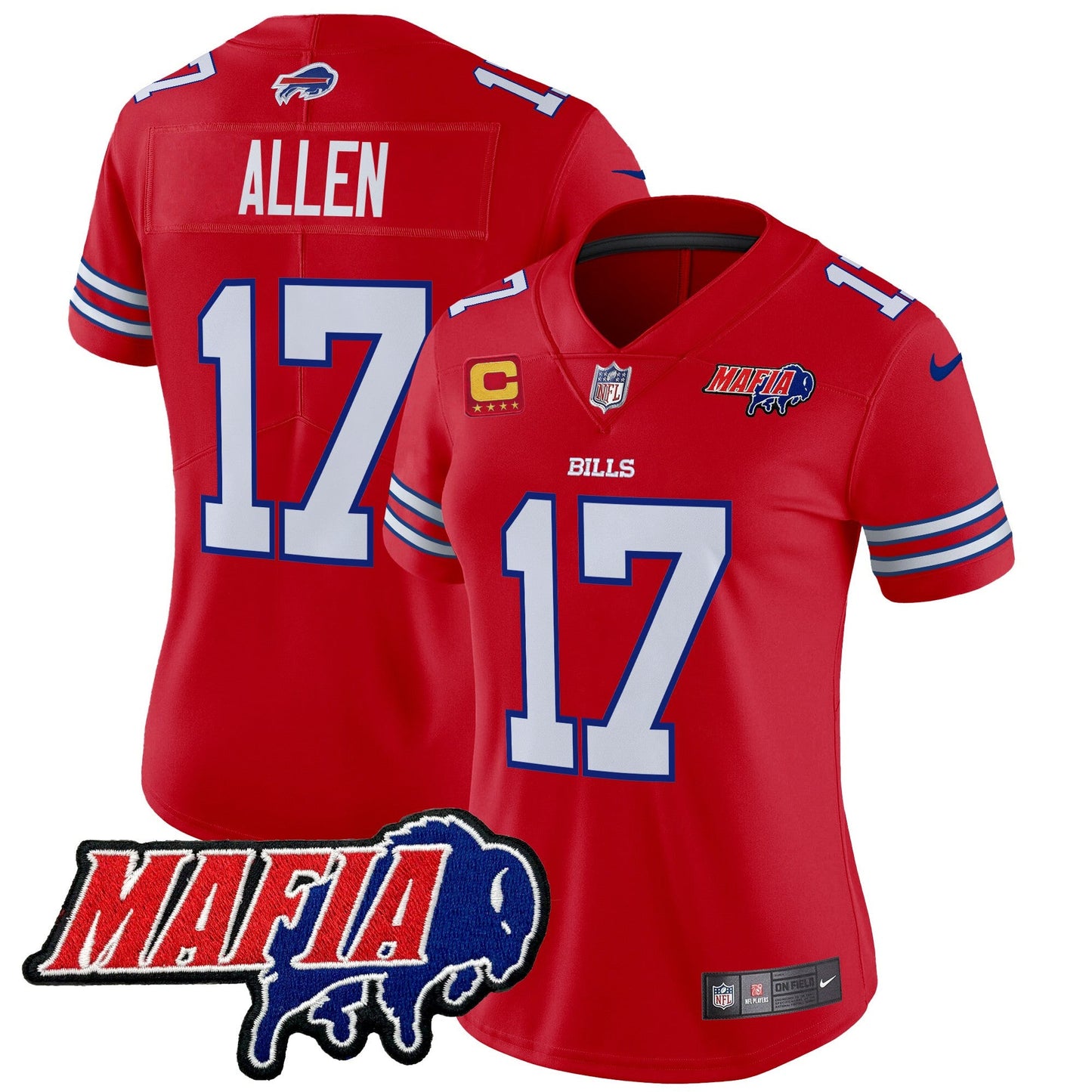 Women's Buffalo Bills 2024 Bills Mafia Patch Vapor Limited Jersey - All Stitched