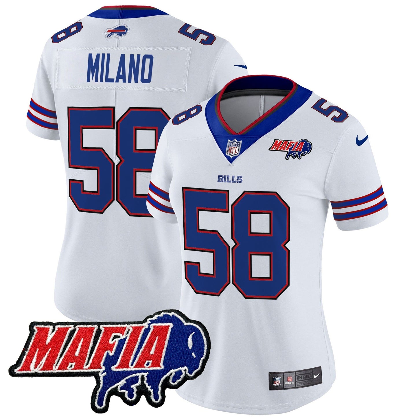 Women's Buffalo Bills 2024 Bills Mafia Patch Vapor Limited Jersey - All Stitched