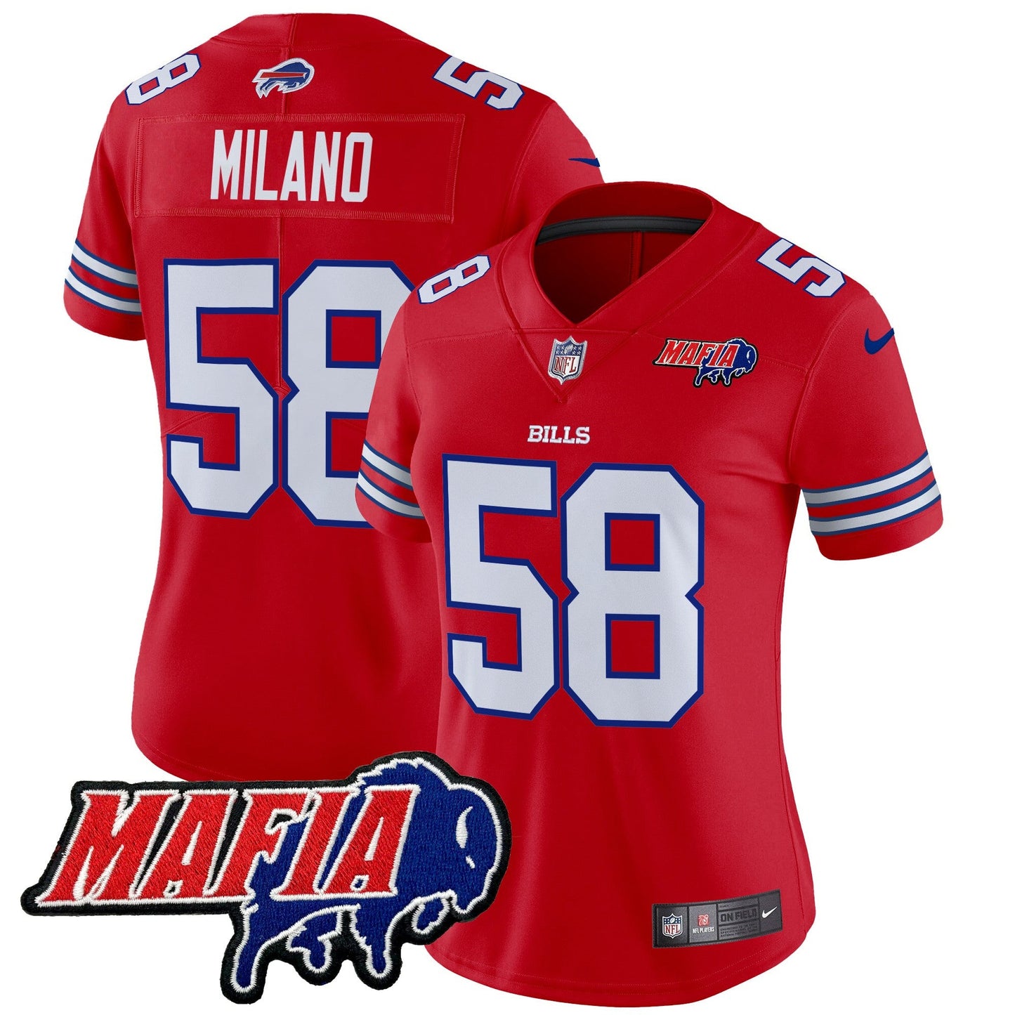Women's Buffalo Bills 2024 Bills Mafia Patch Vapor Limited Jersey - All Stitched