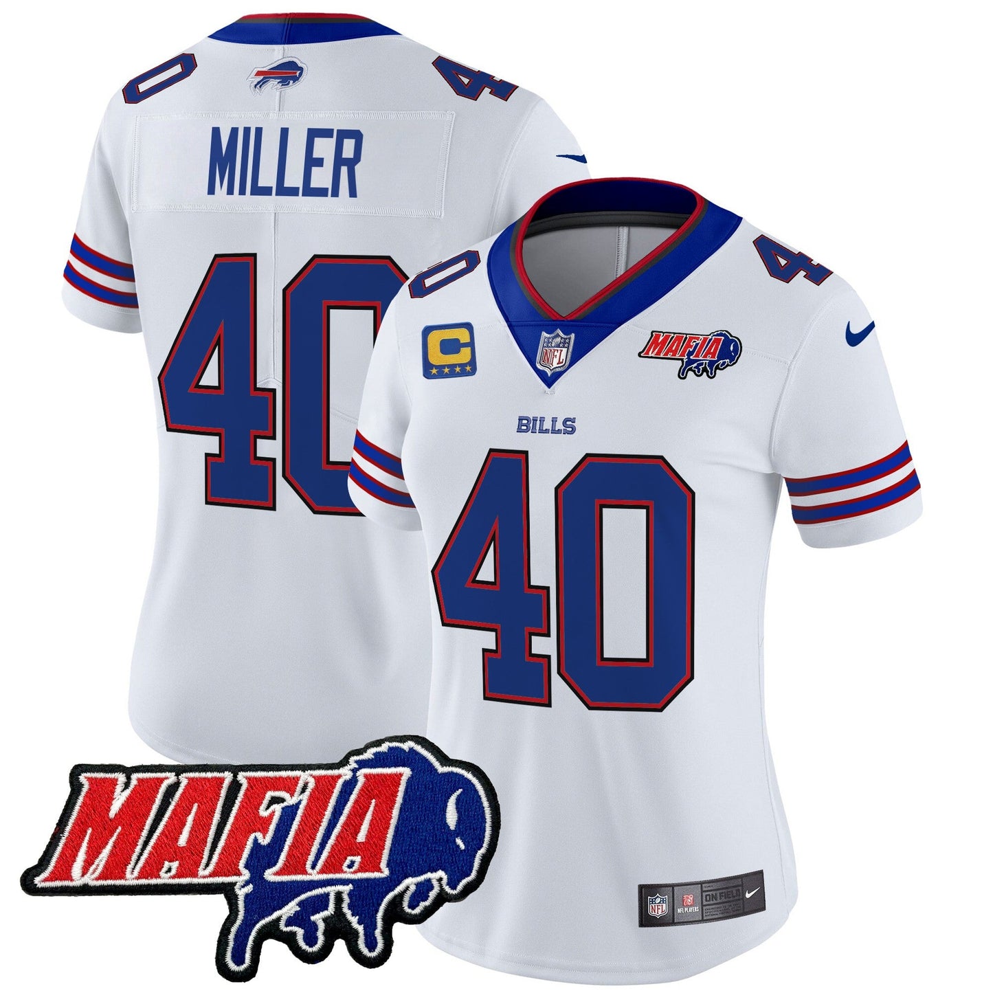 Women's Buffalo Bills 2024 Bills Mafia Patch Vapor Limited Jersey - All Stitched