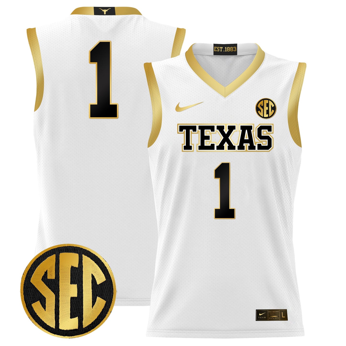 Texas Longhorns 2024 Lightweight Basketball Jersey - All Stitched
