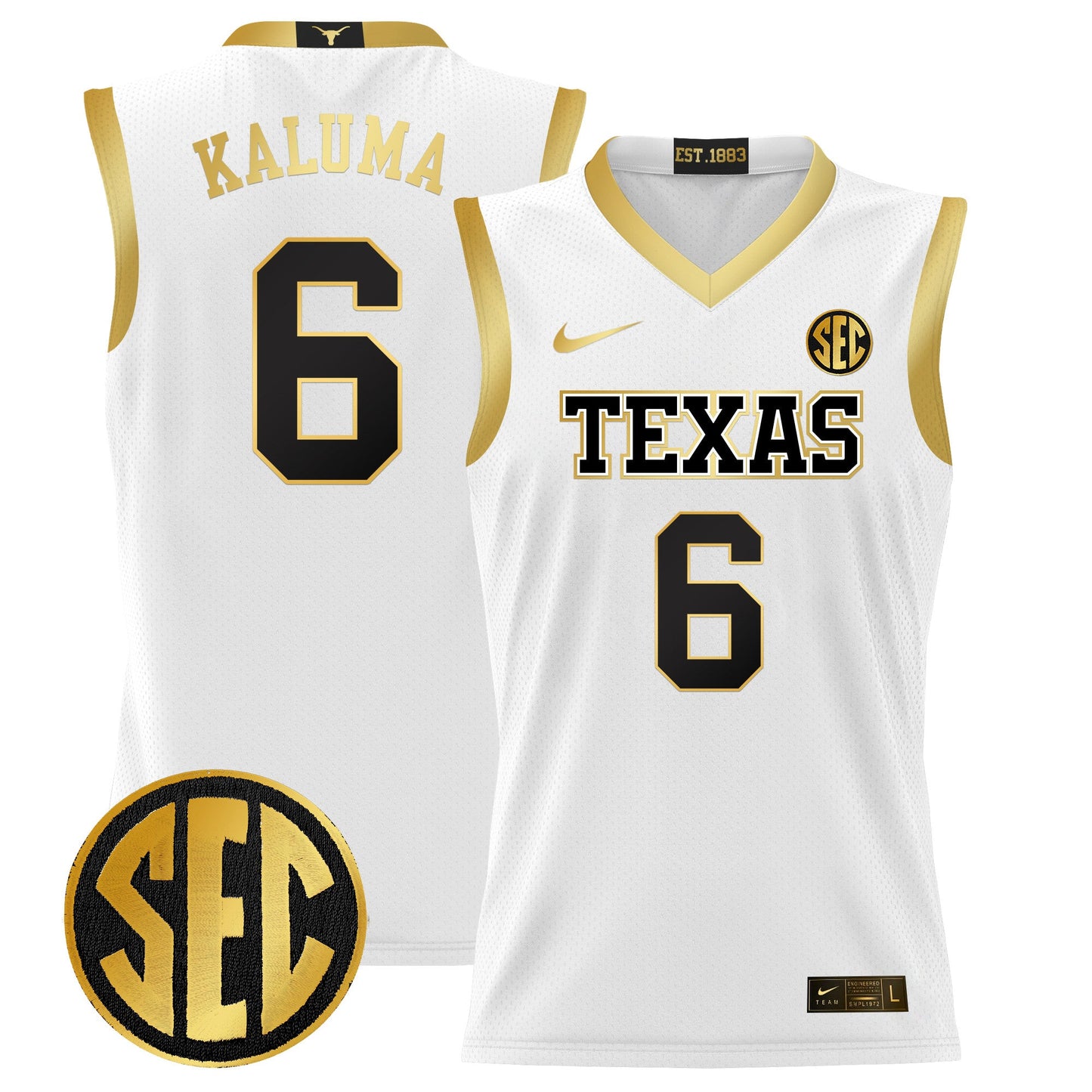 Texas Longhorns 2024 Lightweight Basketball Jersey - All Stitched